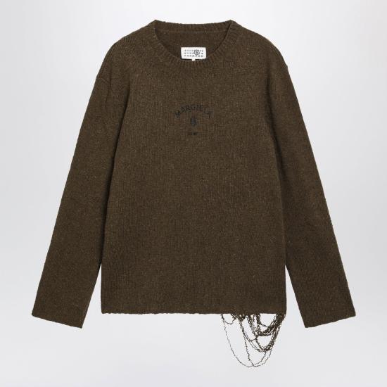 26FW MM6 메종마르지엘라 스웨터 SH0HL0049M13283 727S GREEN