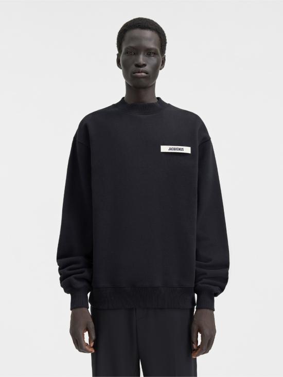 26FW 자크뮈스 그로그랭 스웨트 셔츠 SSM00206AJ00126 990 BLACK - JACQUEMUS