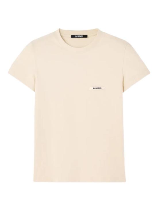 26FW 자크뮈스 그로그랭 로고 솟슬리브 티셔츠 TSW00550AJ00029 131 BEIGE