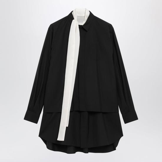26FW 사카이 미디 원피스 2608566CO 001 BLACK