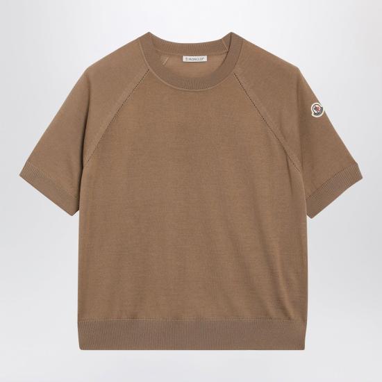 26FW 몽클레어 반팔 티셔츠 9C00001M1180 20U BEIGE