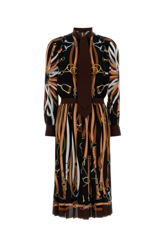 26FW 구찌 롱 원피스 876083ZAVEN 1190 BLACK