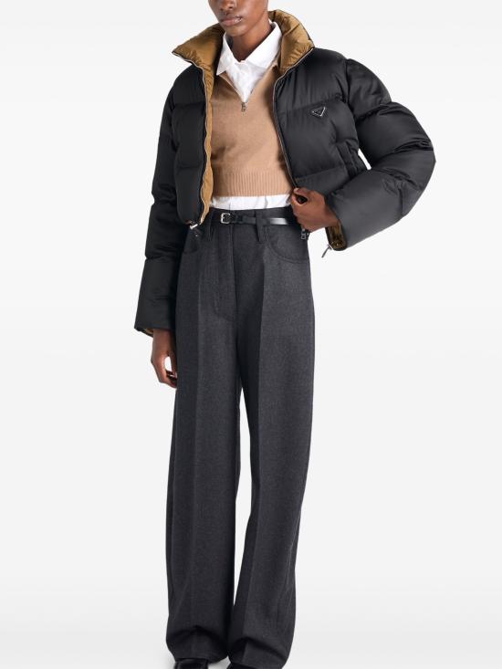 26FW 프라다 크롭 리나일론 다운 재킷 크롭 리나일론 다운 재킷 29D056OOO1WQ8 F0002 BLACK - PRADA