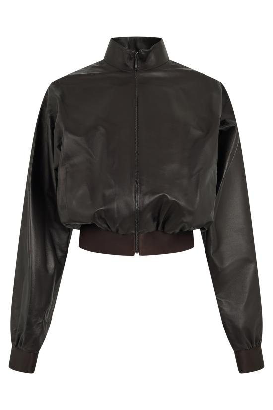 26FW 구찌 가죽 자켓 871997XNBCU 2040 BROWN