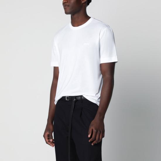 26FW 에르메네질도제냐 반팔 티셔츠 I765UI360A4 N00 WHITE