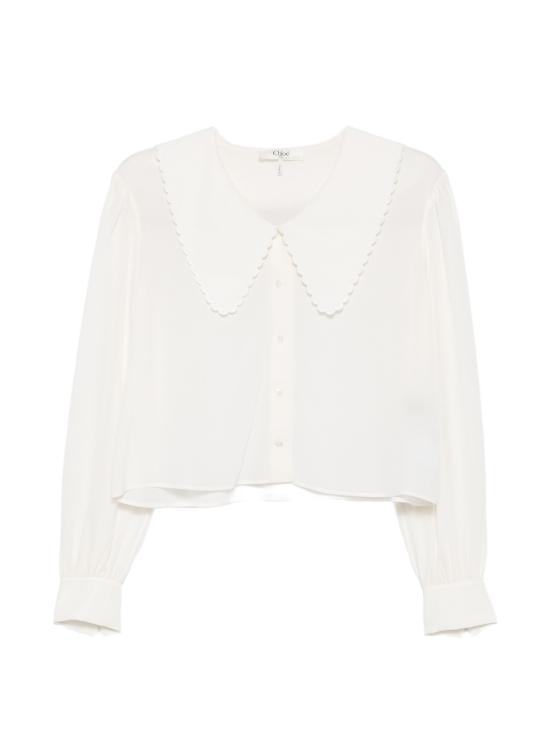26FW 끌로에 블라우스 CH26AH109005 107 WHITE