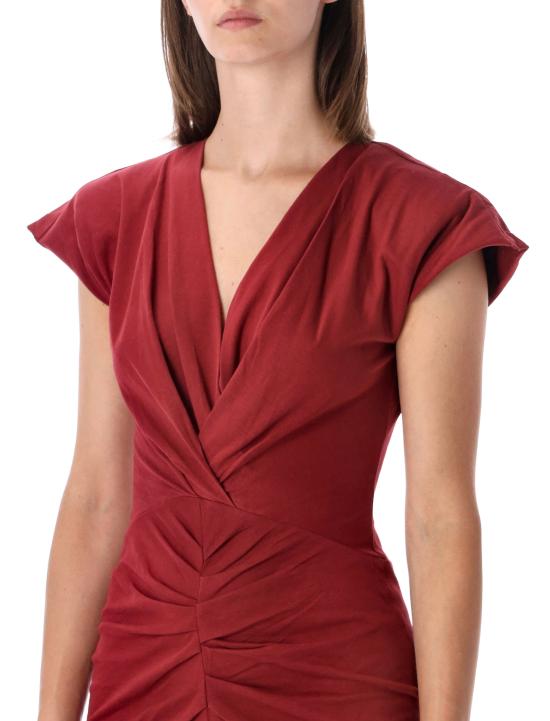 26FW 이자벨마랑 롱 원피스 RO1174FBA1N41I 80DB BURGUNDY - ISABEL MARANT