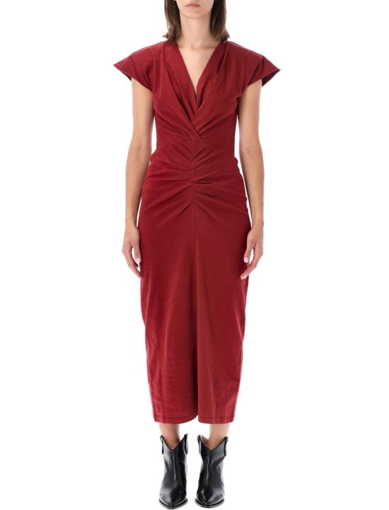 26FW 이자벨마랑 롱 원피스 RO1174FBA1N41I 80DB BURGUNDY
