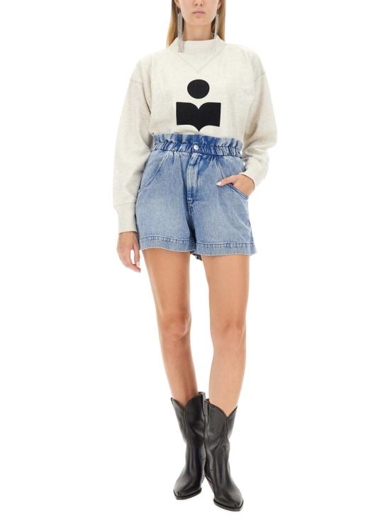 26FW 이자벨마랑에뚜왈 모비 로고 스웨트셔츠 SW0003FAA1M07E 23EC WHITE - ISABEL MARANT ETOILE