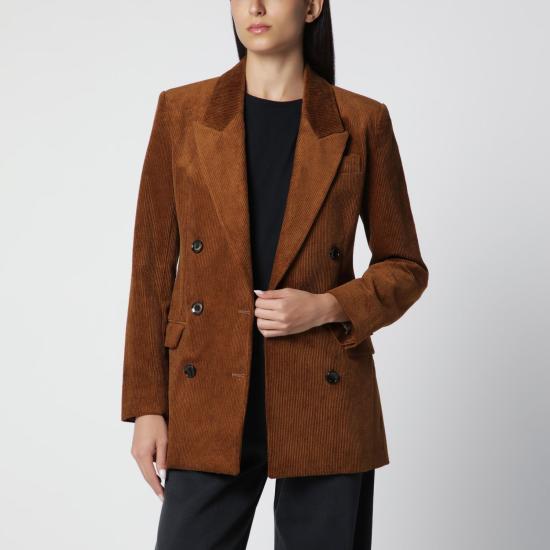 26FW 이자벨마랑에뚜왈 라스마 코듀로이 재킷 라스마 코듀로이 재킷 VE0686FAD3G02E 50CA BROWN