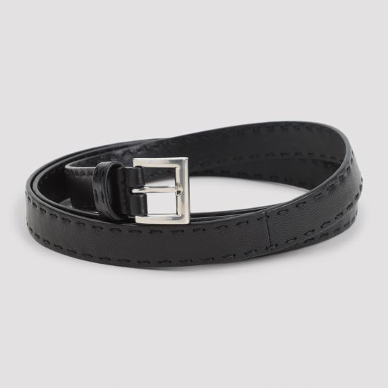 26FW 프라다 앤티크 레더 벨트 1CC7322ZQ4 F0002 BLACK - PRADA