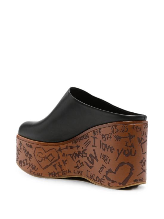 26FW 끌로에 뮬/슬리퍼 CH26A21BYR 001 BLACK - CHLOE