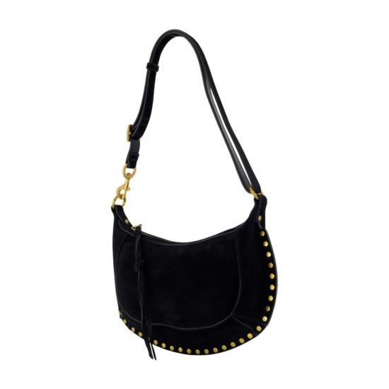 26FW 이자벨마랑 오스칸 문 스웨이드 카프스킨 레더 숄더백 PP0003FAA3C32M 01BK BLACK - ISABEL MARANT