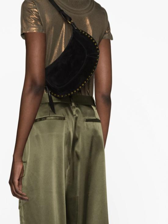 26FW 이자벨마랑 오스칸 문 스웨이드 카프스킨 레더 숄더백 PP0003FAA3C32M 01BK BLACK - ISABEL MARANT