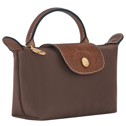 26FW 롱샴 르 플리아쥬 오리지널 핸들 파우치 34175089 002 BROWN - LONGCHAMP