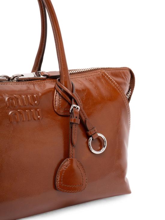 26FW 미우미우 토트백 5BA335OOO2A44 F0BW5 BROWN - MIU MIU