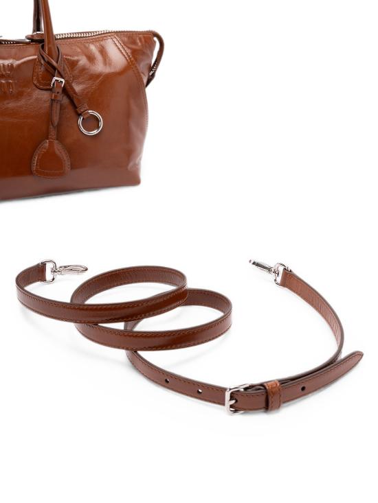 26FW 미우미우 토트백 5BA335OOO2A44 F0BW5 BROWN - MIU MIU