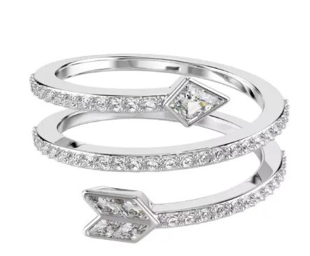 26SS 스와로브스키 반지 5741528WHITERHS Silver