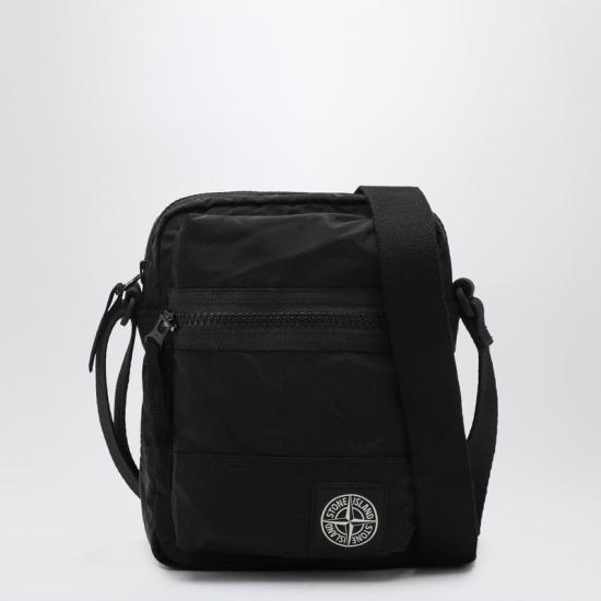 26FW 스톤 아일랜드 코티드 나일론 메탈 에코닐 크로스바디백 S159200015S0251 V0029 BLACK