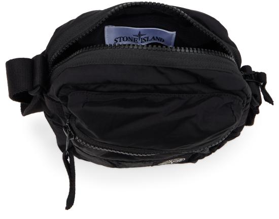 26FW 스톤 아일랜드 코티드 나일론 메탈 에코닐 크로스바디백 S159200015S0251 V0029 BLACK - STONE ISLAND