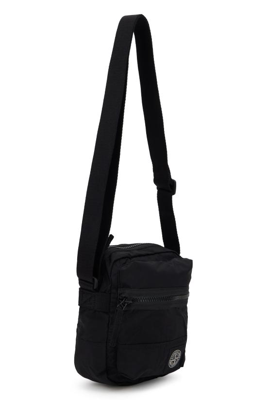 26FW 스톤 아일랜드 코티드 나일론 메탈 에코닐 크로스바디백 S159200015S0251 V0029 BLACK - STONE ISLAND