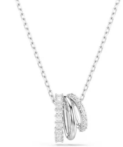 26SS 스와로브스키 하이퍼볼라 네크리스 5737064WHITERHS Silver