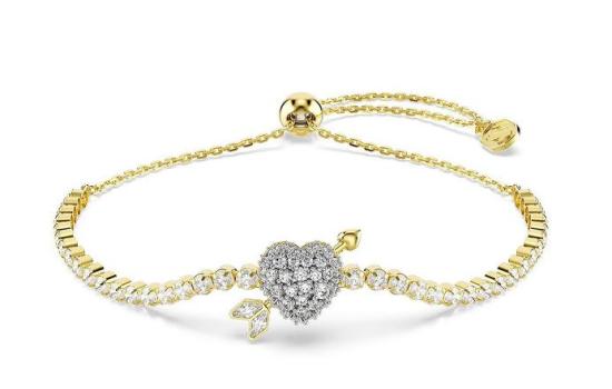 26SS 스와로브스키 팔찌 5744061WHITEGOS Gold