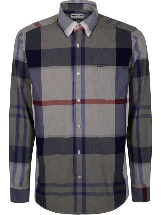 26SS 바버 긴팔 셔츠 MSH5071MSHTN40 BLEACHED PINE TARTAN