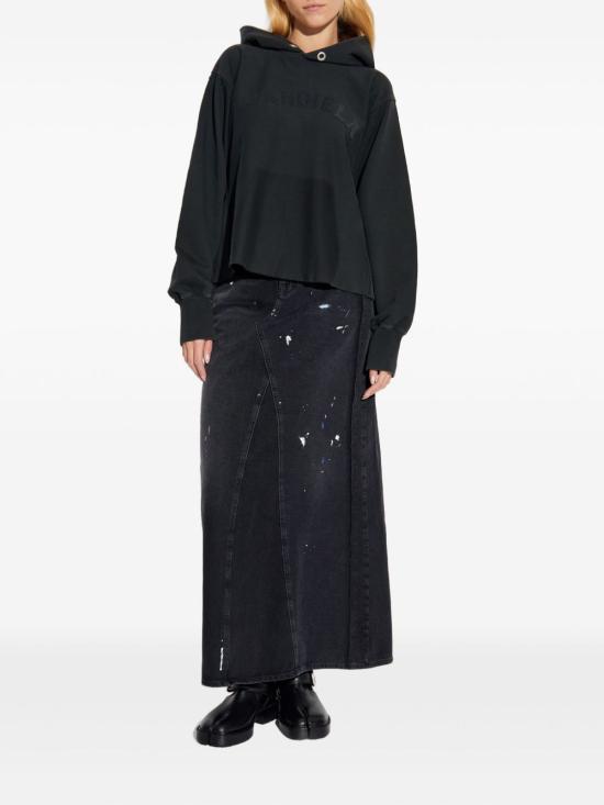 25FW 마르지엘라 루즈 후드 티셔츠 S51GU0139S25520862 Black - MAISON MARGIELA