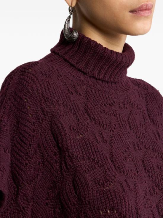 26FW 에트로 반팔 티셔츠 WRKE0410AU12AR0369 Burgundy - ETRO