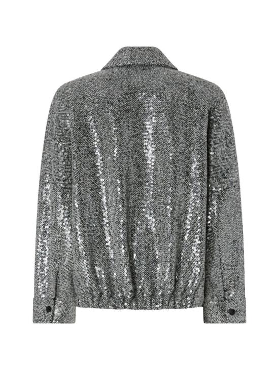 26FW 핑코 바이커 자켓 107145BELLISA3FEZZ2 Silver - PINKO