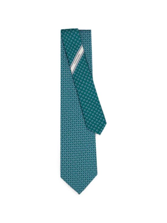26FW 살바토레 페라가모 넥타이 794729351455VERDE Teal - SALVATORE FERRAGAMO