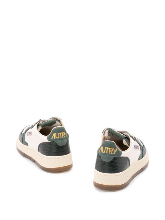 26FW 오트리 메달리스트 로우 레더 스니커즈 AULWCZ02 GREEN - AUTRY