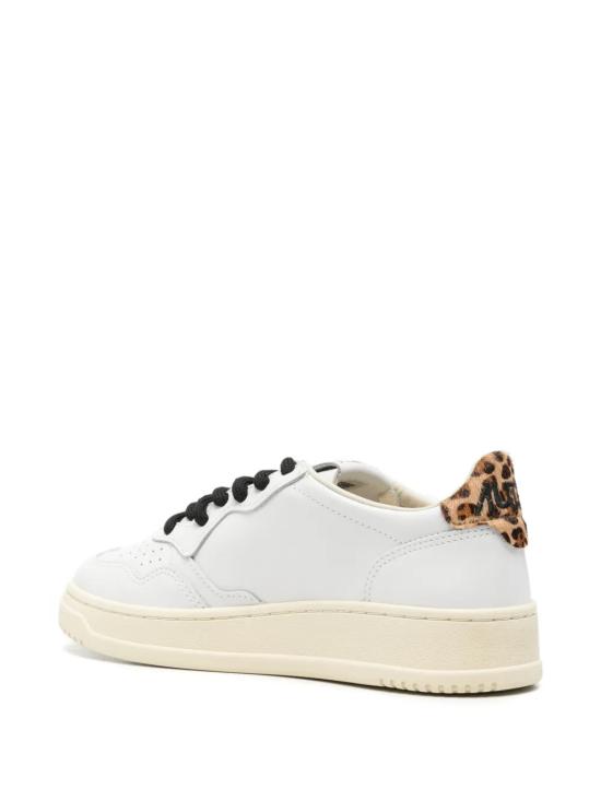 26FW 오트리 메달리스트 로우 레더 스니커즈 AULWOC02 WHITE LEOPARD - AUTRY
