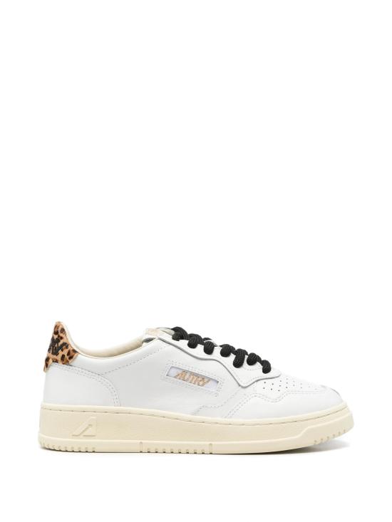 26FW 오트리 메달리스트 로우 레더 스니커즈 AULWOC02 WHITE LEOPARD