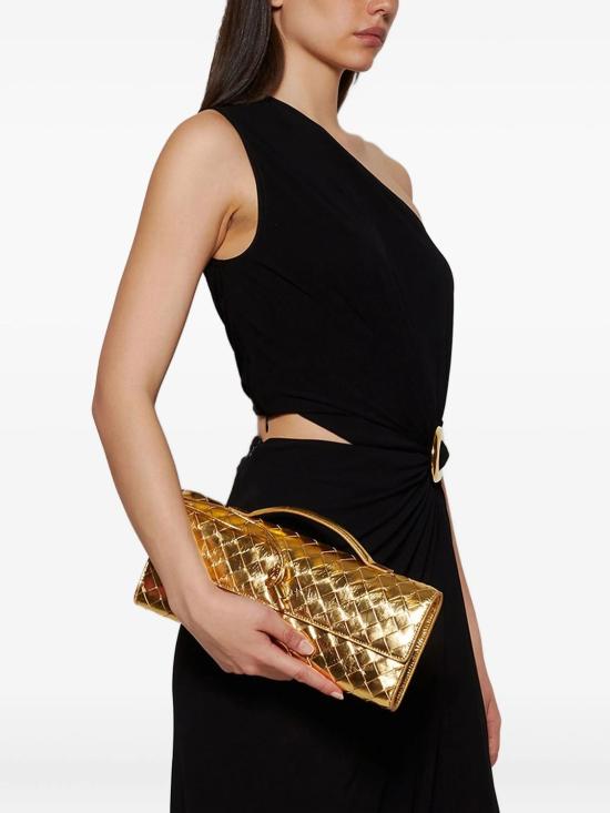 26FW 보테가베네타 클러치/파우치 741511V4P128922 GOLD - BOTTEGA VENETA