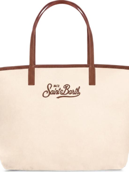 26SS 세인트바쓰 토트백 CITYBAGNYLON01818L1018EMB Beige - MC2 SAINT BARTH