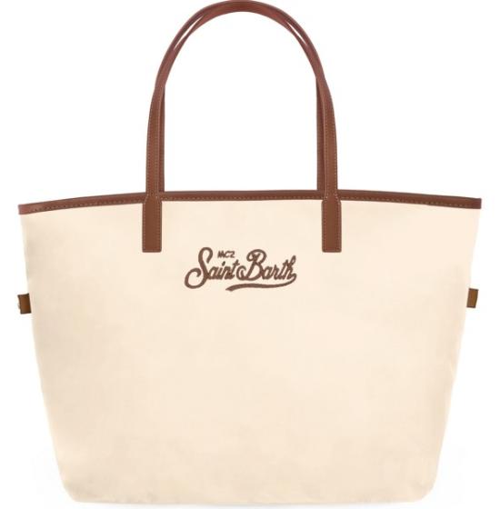 26SS 세인트바쓰 토트백 CITYBAGNYLON01818L1018EMB Beige - MC2 SAINT BARTH