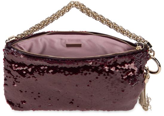 26FW 지미추 클러치/파우치 CALLIEGZDDEEPMERLOTLIGHTGOLD Burgundy - JIMMY CHOO