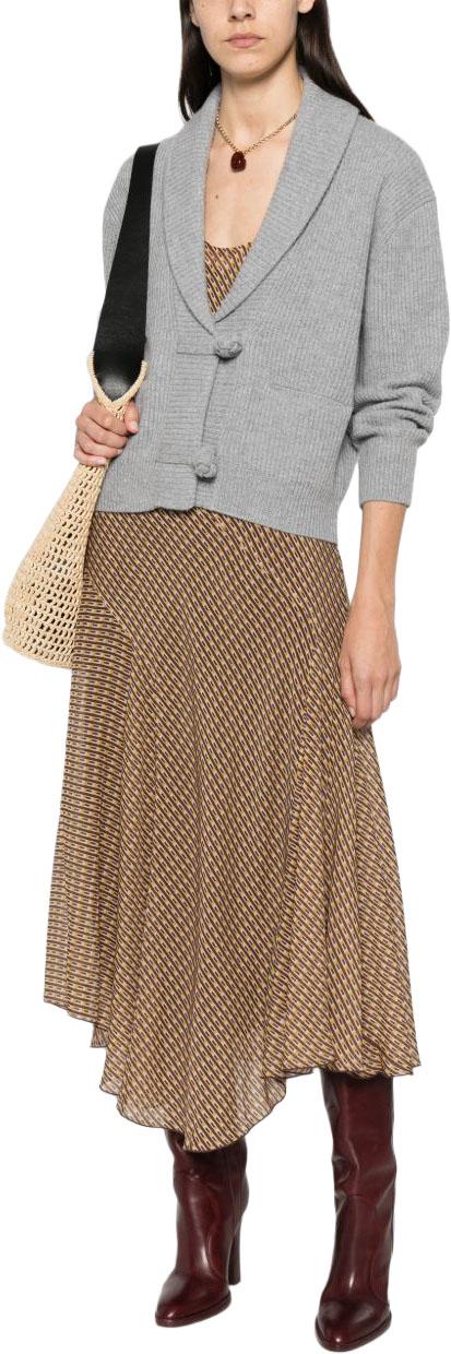 26FW 포르테포르테 가디건 15142MYKNITCALCEDONIO GREY - FORTE FORTE