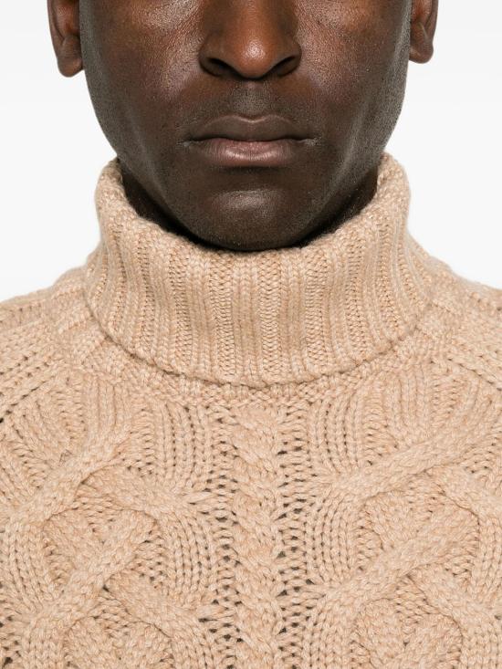 26FW 브루넬로 쿠치넬리 케이블 니트 스웨터 MA2301503 C174 NUDE NEUTRALS - BRUNELLO CUCINELLI