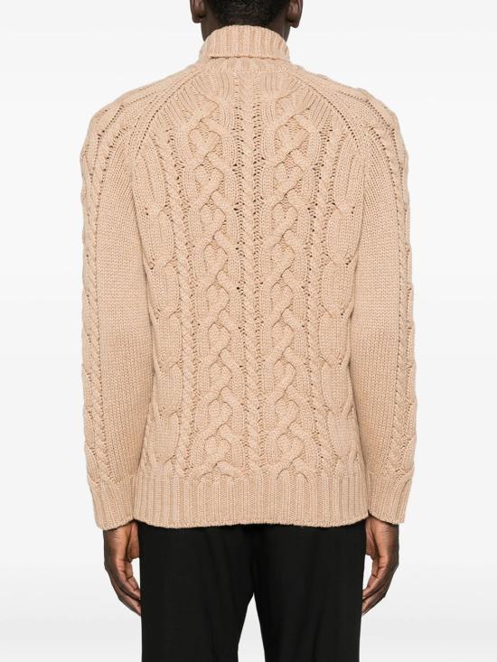 26FW 브루넬로 쿠치넬리 케이블 니트 스웨터 MA2301503 C174 NUDE NEUTRALS - BRUNELLO CUCINELLI