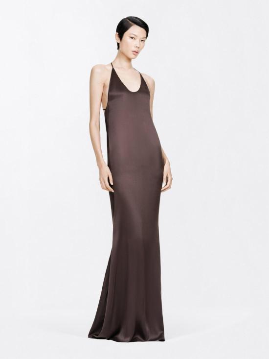 26FW 톰포드 롱 원피스 AB3711FAX1720 EDB BROWN - TOMFORD