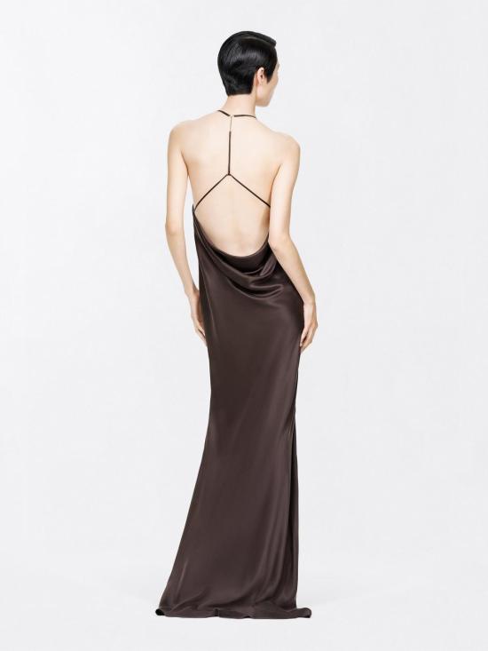 26FW 톰포드 롱 원피스 AB3711FAX1720 EDB BROWN - TOMFORD