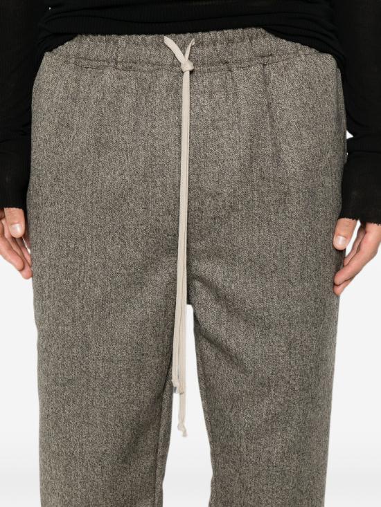 26FW 릭 오웬스 스트레이트 팬츠 RU02F4390 79 BLACK MELANGE - RICK OWENS
