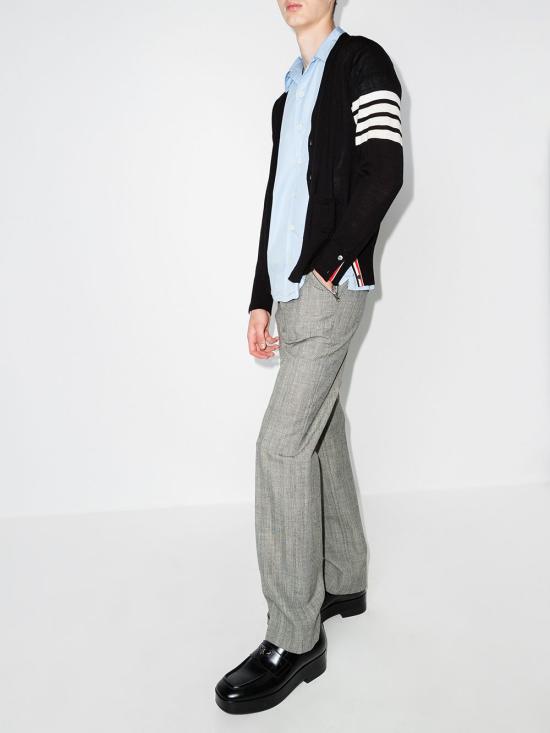  톰브라운 4바 서스테이너블 파인 메리노 울 클래식 가디건 MKC002A Y1014 415 NAVY - THOM BROWNE