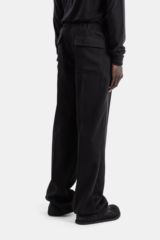 26SS 릭 오웬스 트레이닝/조거 팬츠 RU01F2378 09 BLACK - RICK OWENS
