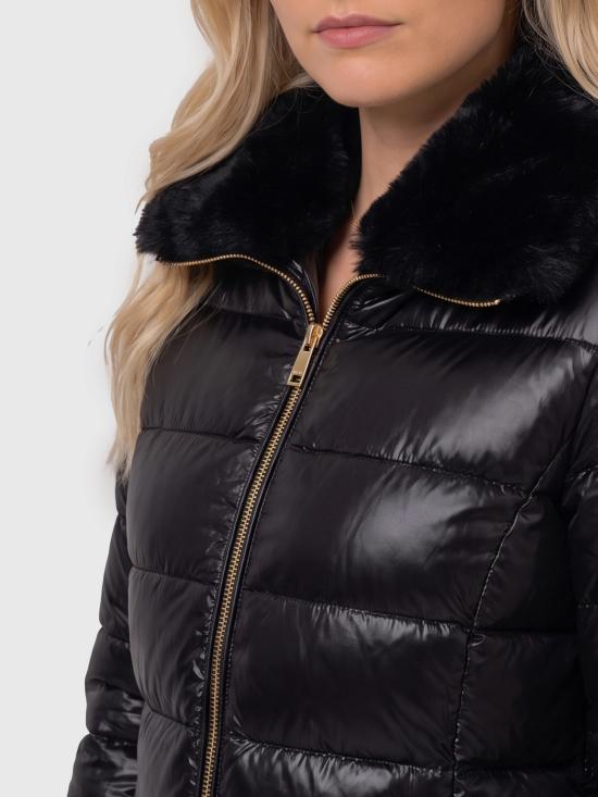 26FW 에르노 울트라라이트 나일론 & 레이디 얼터너티브 퍼 다운 자켓 PI001923D12017Z 9300 BLACK - HERNO
