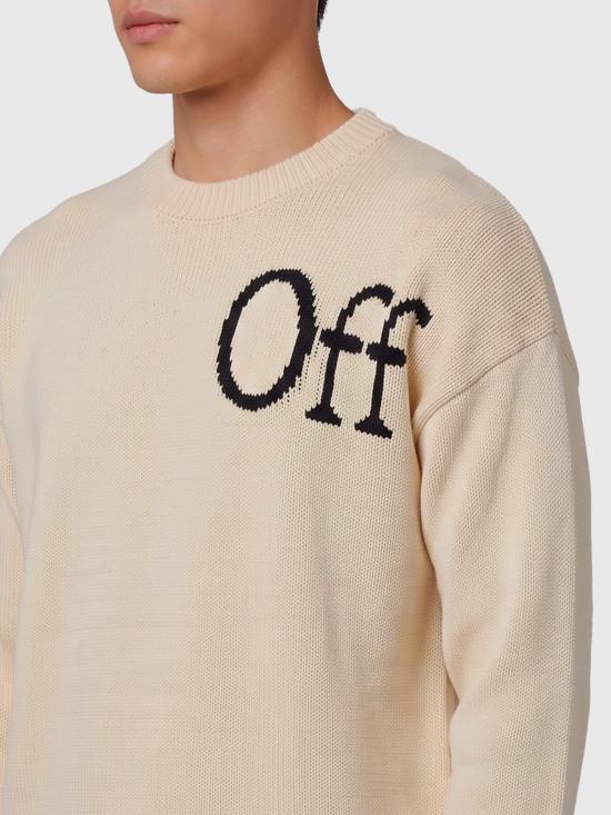 26FW 오프화이트 스웨터 OMHE20QF26KNI00110 CREAM - OFF WHITE