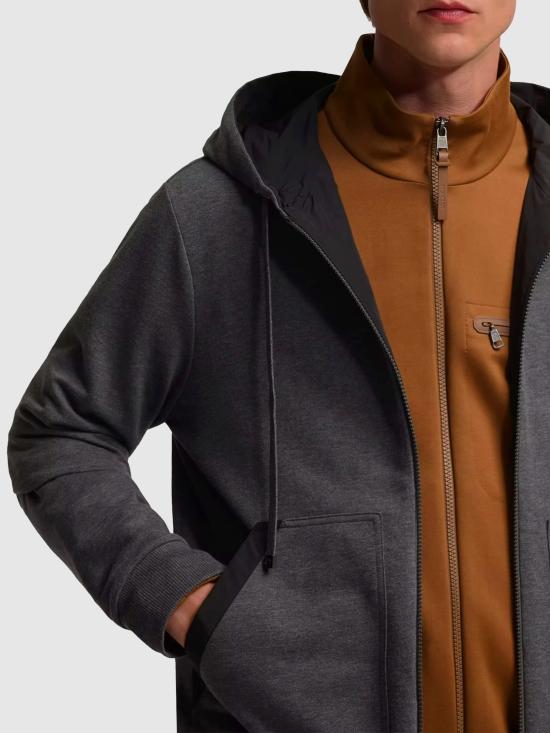 26FW 몽클레어 후드 티셔츠 L20918G0001689B2V 997 GREY - MONCLER